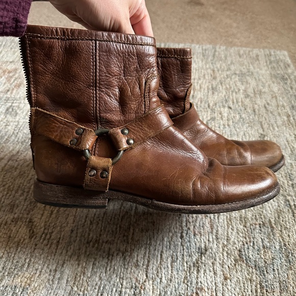 Frye Brown Leather Boots - Picture 2 of 5